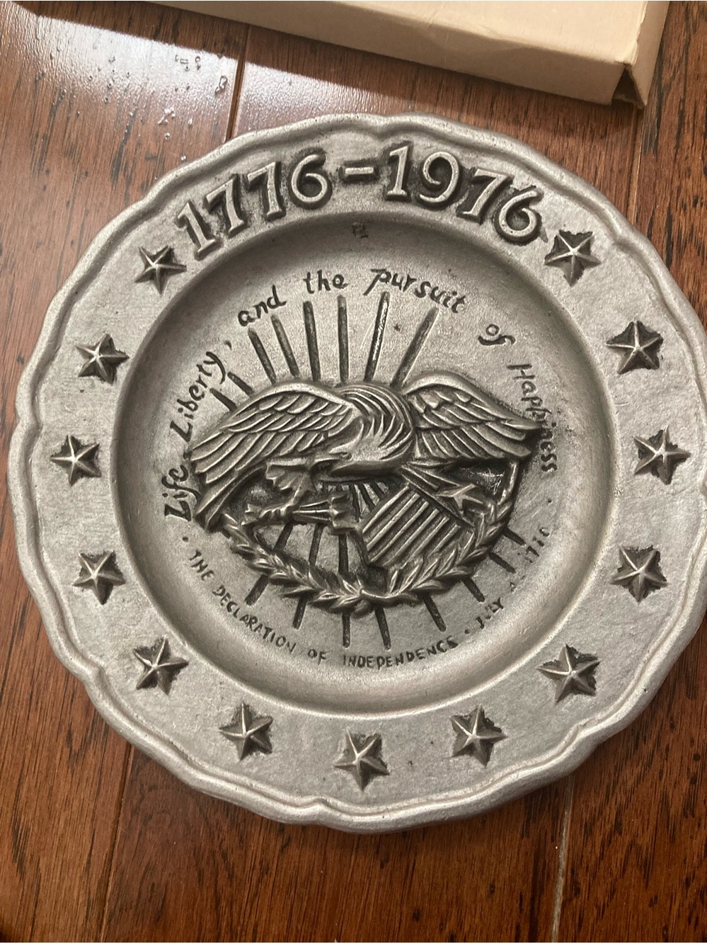 Vintage Bicentennial commemorative plate